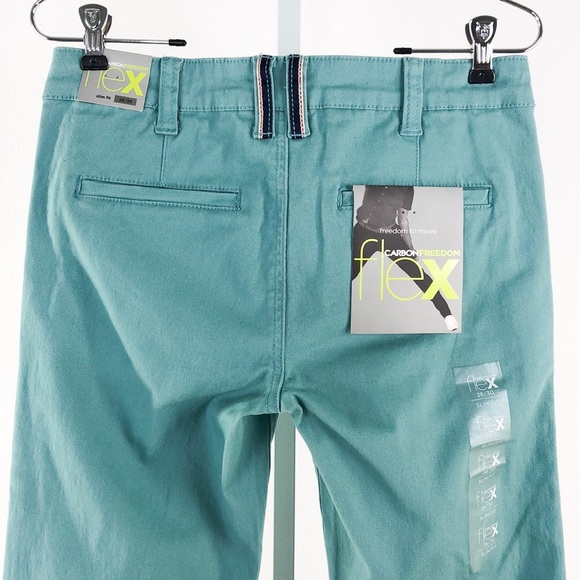 Carbon Flex Blue/Green Skinny Jeans NWT - Picture 4 of 9